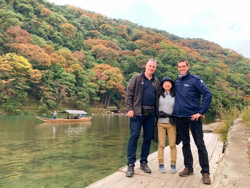 Kyoto Private Tour - Here are my customers from Belgium. They are funny and relaxing people!