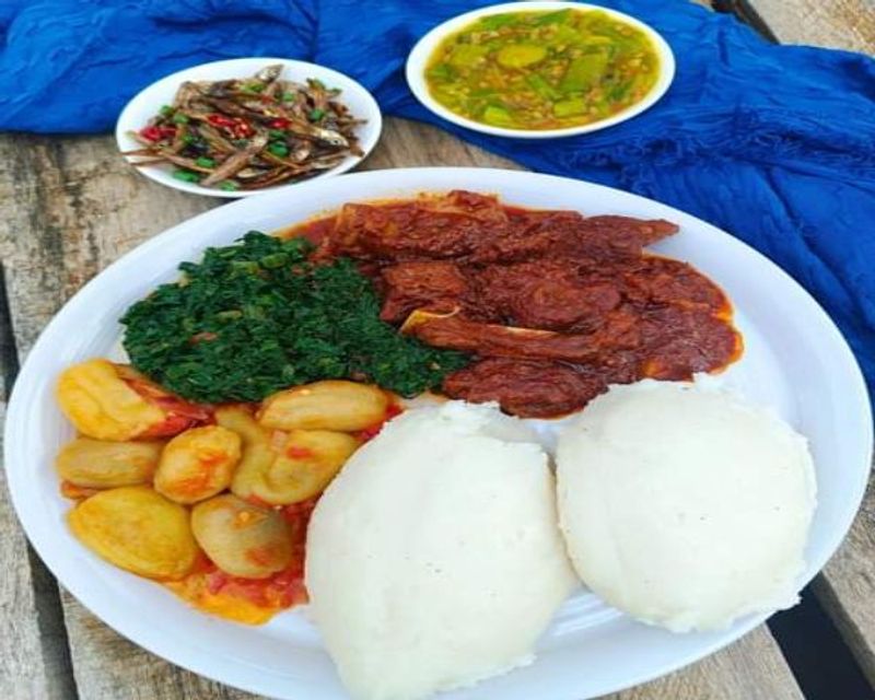 Lusaka Private Tour - Nsima- This is a type of porridge made from maize meal. It is a staple food in Zambia.
