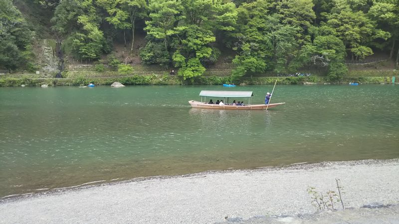 Osaka Private Tour - The Katsura River where you can enjoy riding the Japanese style roofed boat ride