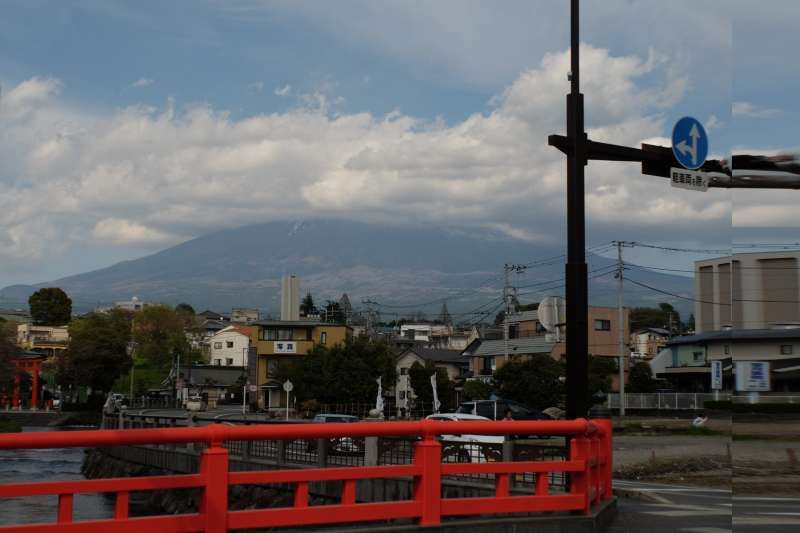 Shimizu Private Tour - Mt. Fuji (only the lower part of it) as seen from Fujisan Hongu Sengen Taisha Shrine