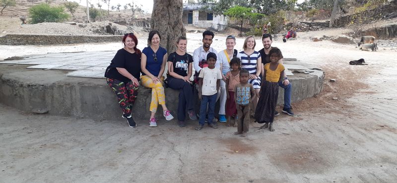 Udaipur Private Tour - Guests at the village tour. 