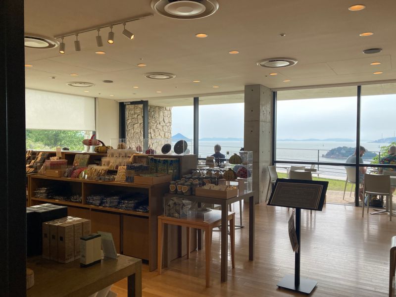 Kagawa Private Tour - Cafeteria and souvenir shop at Benesse House Museum