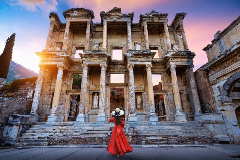 Kusadasi Private Tour - Woman in red