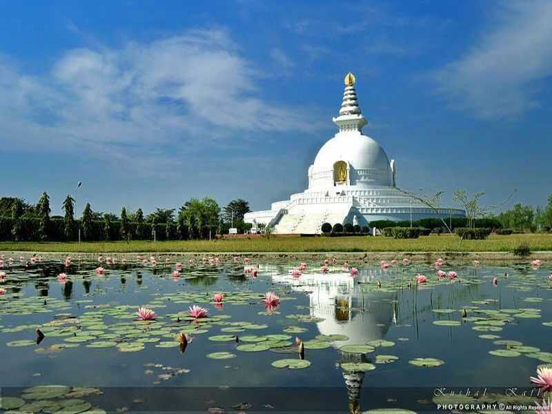 Lumbini Private Tour - Find tranquility and panoramic views at the World Peace Pagoda, a symbol of peace and harmony in Lumbini.