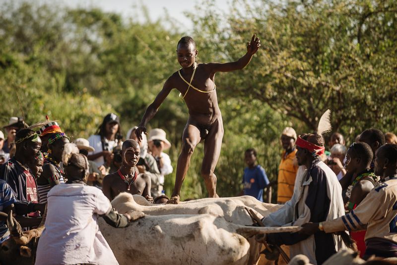 Addis Ababa Private Tour - Bull jamping ceremony of hamer