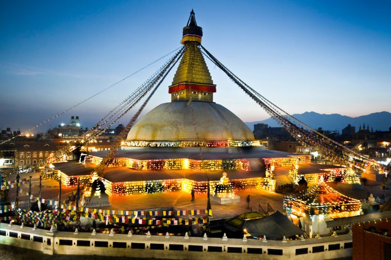 Kathmandu Private Tour - "Boudhanath: A Majestic Stupa of Peace and Spiritual Awakening."