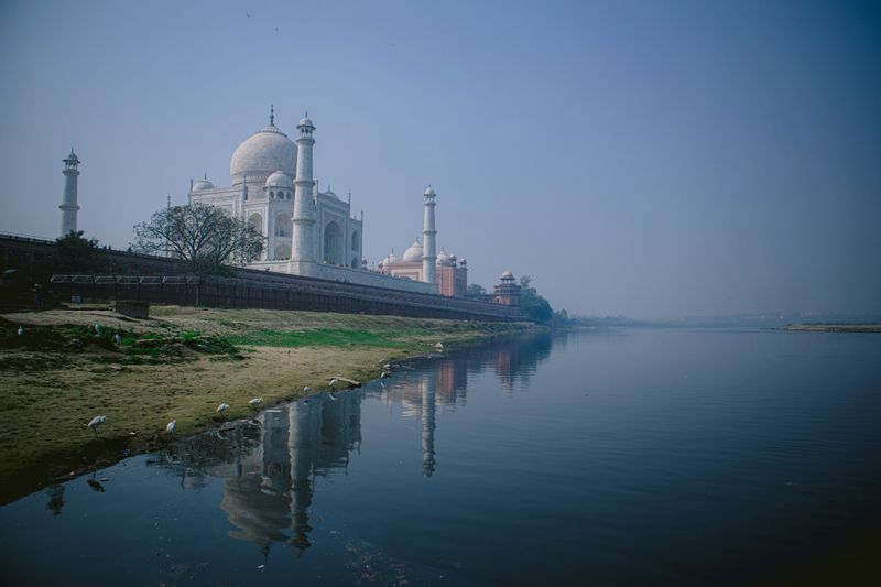 Agra Private Tour - yamuna river with taj