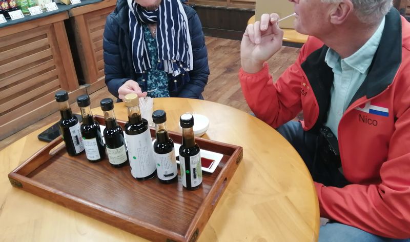 Tokushima Private Tour - Soy sauce tasting at the store