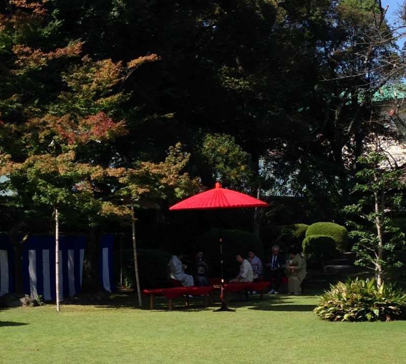 Gifu Private Tour - A tea ceremony is sometimes held outdoors on such a fine day throughout the year.