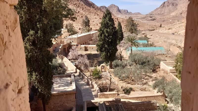 South Sinai Private Tour - The monastery fortress walls 