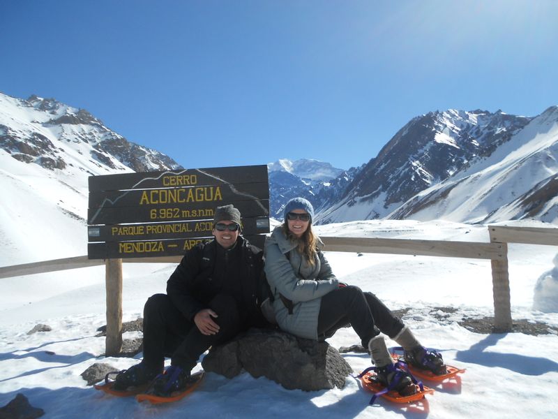 Mendoza Private Tour - no of the breaks during the hike with an amazing view