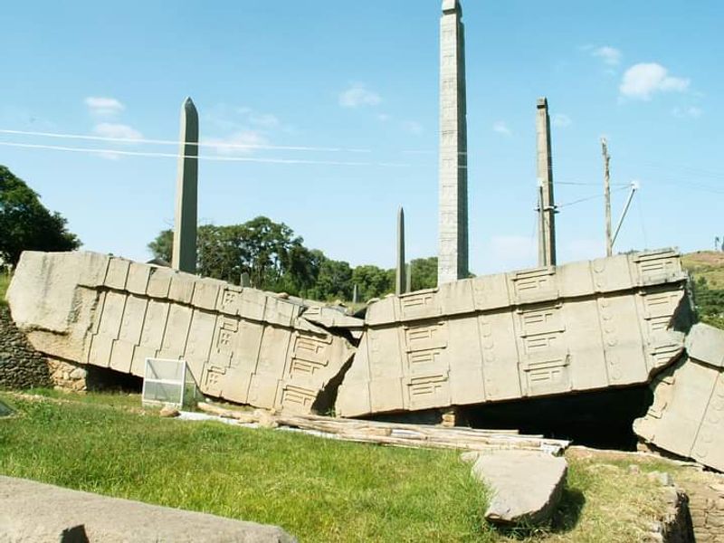 Addis Ababa Private Tour - The largest but fallen stele of Axum