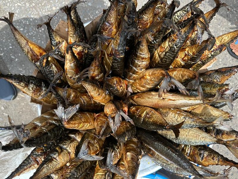 Accra Private Tour - Local Fishes sold in Makola Market in Accra 