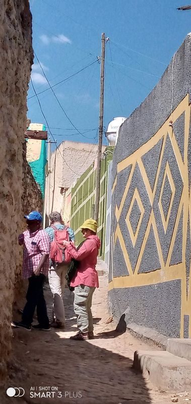 Addis Ababa Private Tour - Customers walking along the narrow streets in Harar.