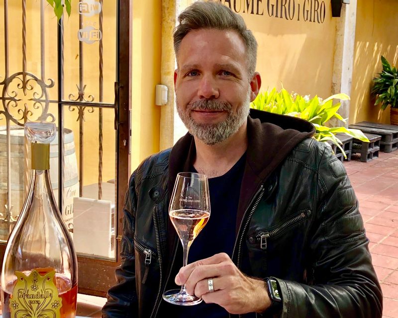 Barcelona Private Tour - Enjoying a glass of premium Cava