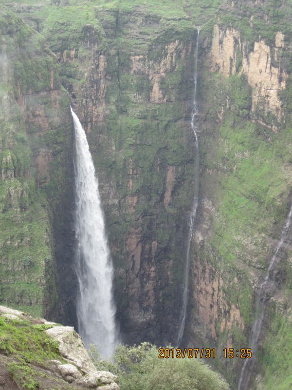 Addis Ababa Private Tour - Jinbar water fall at Sankaber/Simen mountains NP.