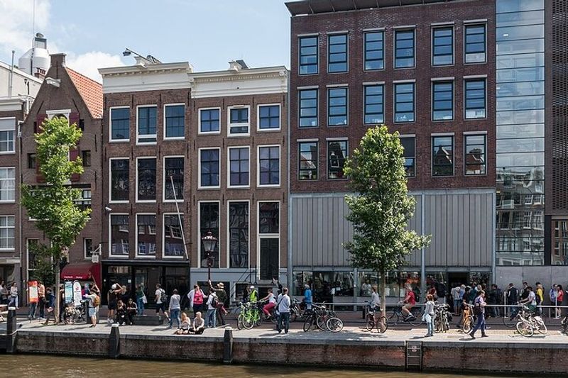 Amsterdam Private Tour - Anne Frank House, outside (the second one from the left)