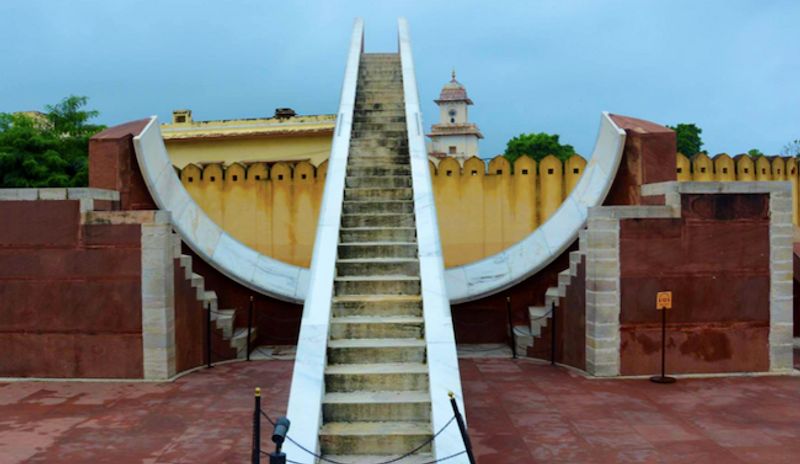 Jaipur Private Tour - a masonry instrument inside Jantar mantar 