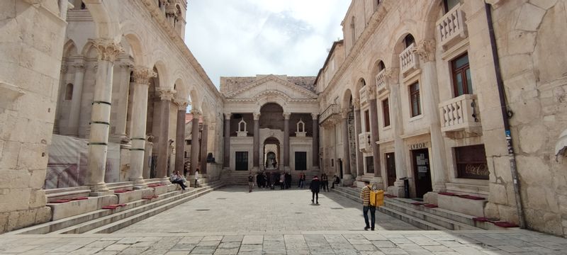 Split Private Tour - Peristyle - the main square of Diocletian's Palace