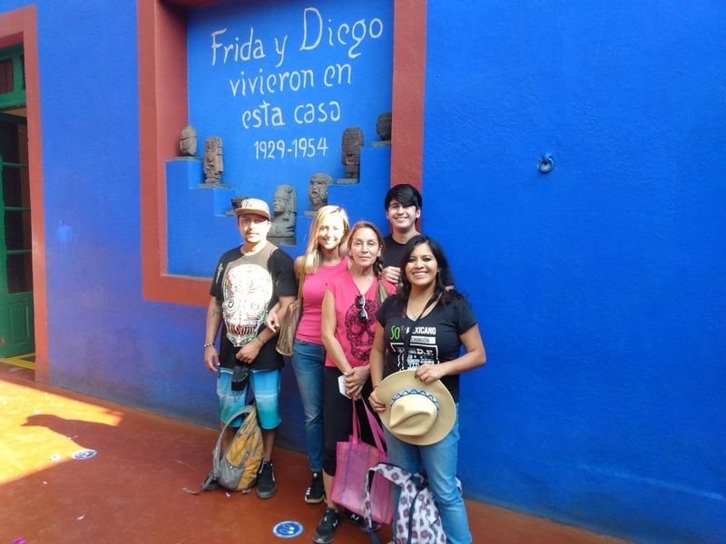 Mexico City Private Tour - At the entrance of Frida Kahlo Museum