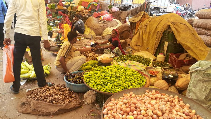 Udaipur Private Tour - Local people in the market 