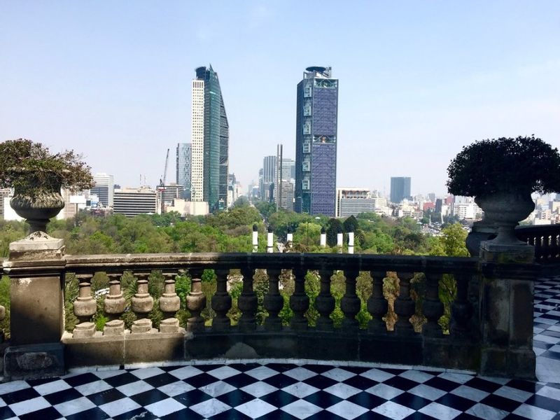 Mexico City Private Tour - View on Reforma Avenue from Chapultepec Castle