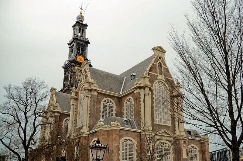 Amsterdam Private Tour - Western Church an Prinsengracht one of the 3 major semi-circular canals from 17th century