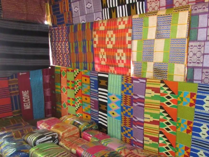 Kumasi Private Tour - The Beautiful Kente Weaving Center at Bonwire