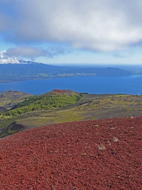 Puerto Varas Private Tour - A view from Osorno Volcano towards Llanquihue lake