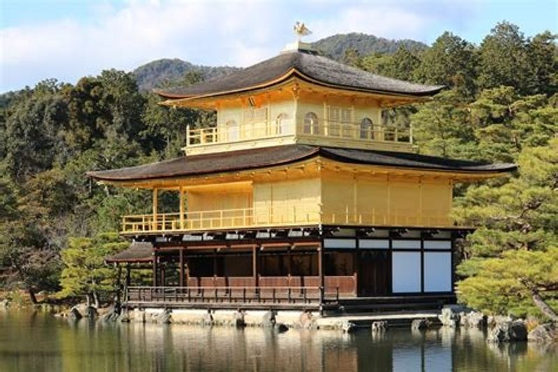 Kyoto Private Tour - The Zen Buddhism Temple with the golden pavilion called Kinkaku.