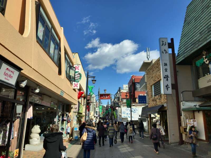 Kamakura Private Tour - Komachi-dori Street lined with various shops and restaurants in Central Kamakura Area