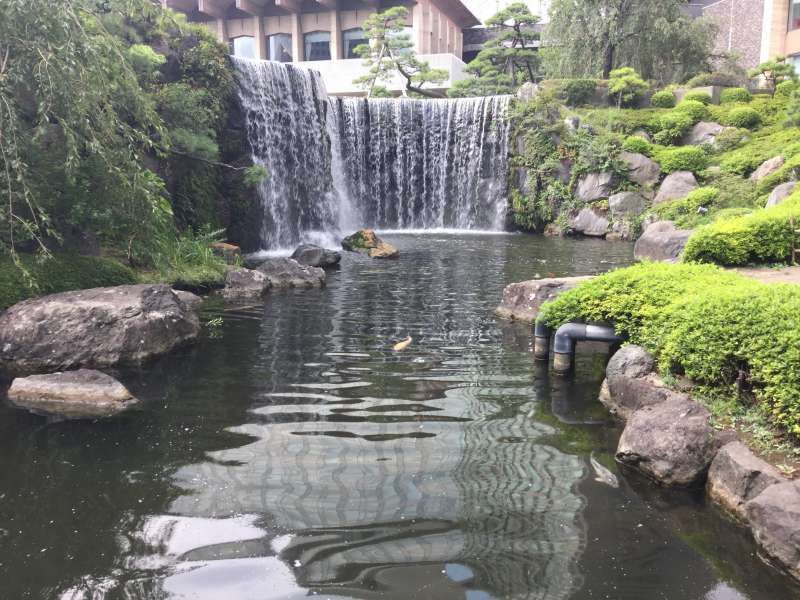 Tokyo Private Tour - 7a. Hotel New Otani's Japanese Garden (Water fall)