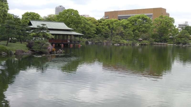 Tokyo Private Tour - 1a. Kiyosumi Garden (Pond with a lot of carps and turtles)