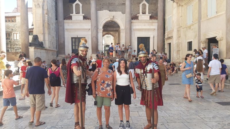 Split Private Tour - Roman soldiers on Perystile Square