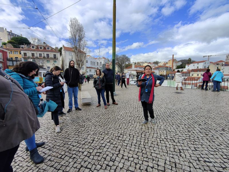 Lisbon Private Tour - Group during the visit Crime & Punishment