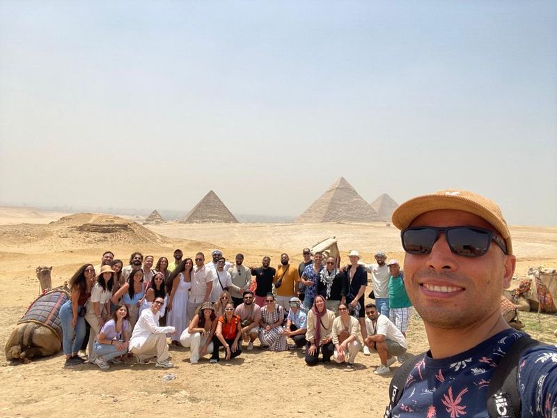 Cairo Private Tour - the Bachelor party by the pyramids