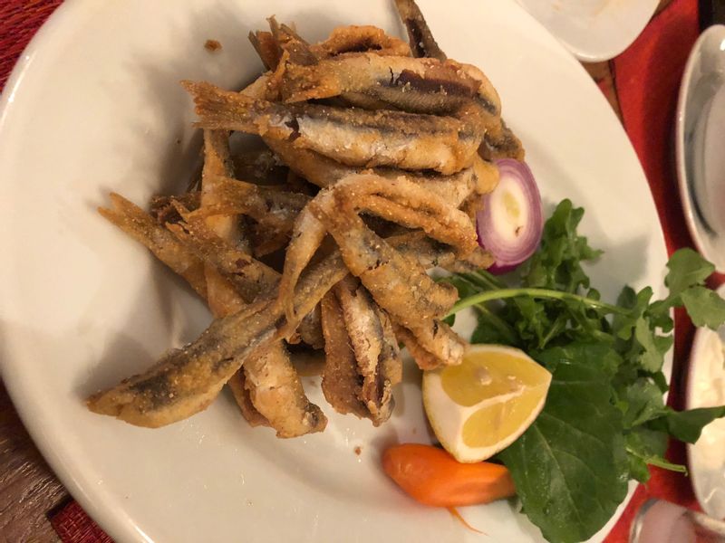 Istanbul Private Tour - Fried sardines