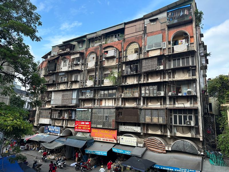 Hanoi Private Tour - One of the oldest apartments in Hanoi