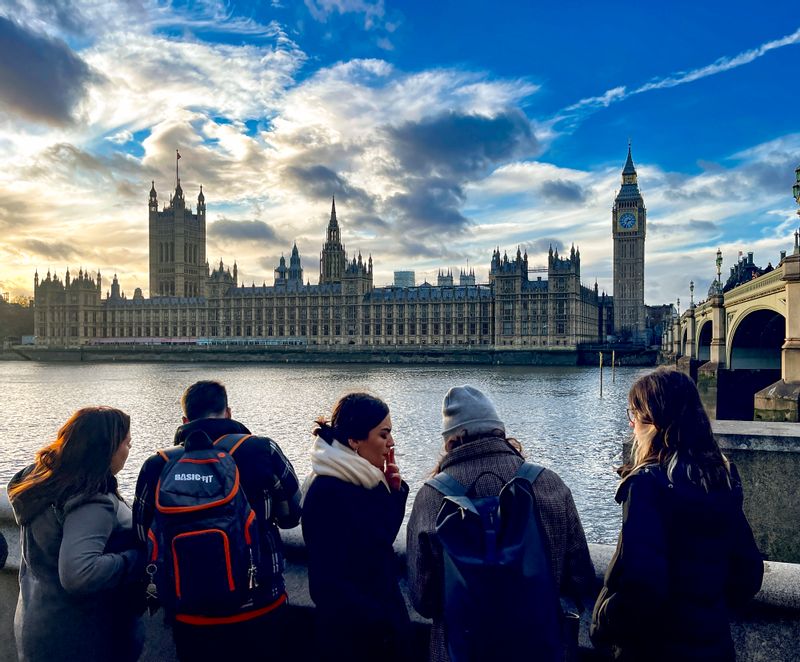 London Private Tour - View of the Palace of Westminster from Southbank