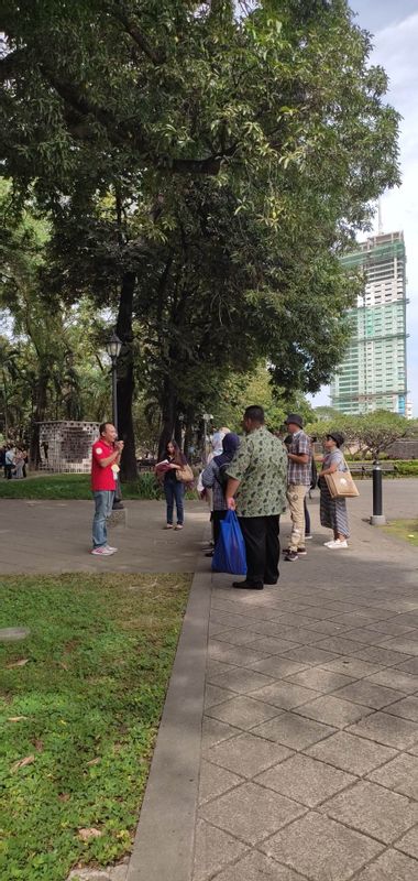 Manila Private Tour - Your tour guide at work inside the Fort Santiago with VIP guest of one of the embassy located in Manila.