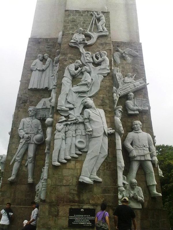 Manila Private Tour - One of the walls of Mt Samat Cross