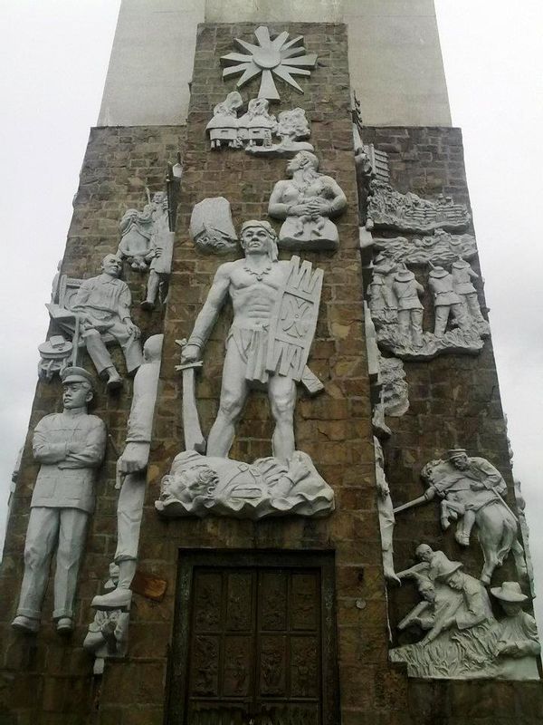 Manila Private Tour - One of the walls of Mt Samat Cross