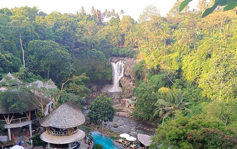 Bali Private Tour - Tegenung waterfall view before we step down the 250 stairs