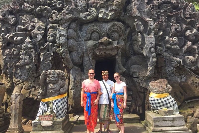 Bali Private Tour - at Goa Gajah Cave Temple