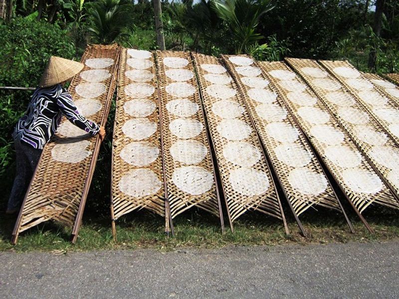 Nha Trang Private Tour - Drying rice-paper