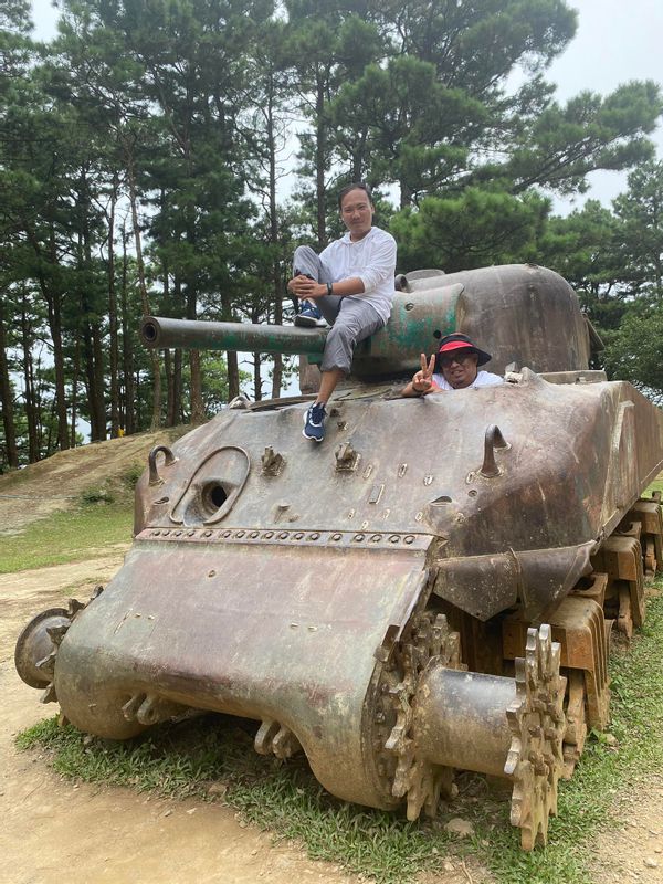 Manila Private Tour - An american tank left after the world war ll