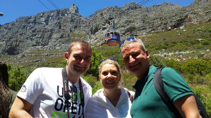 Cape Town Private Tour - German tourists visiting Table Mountain