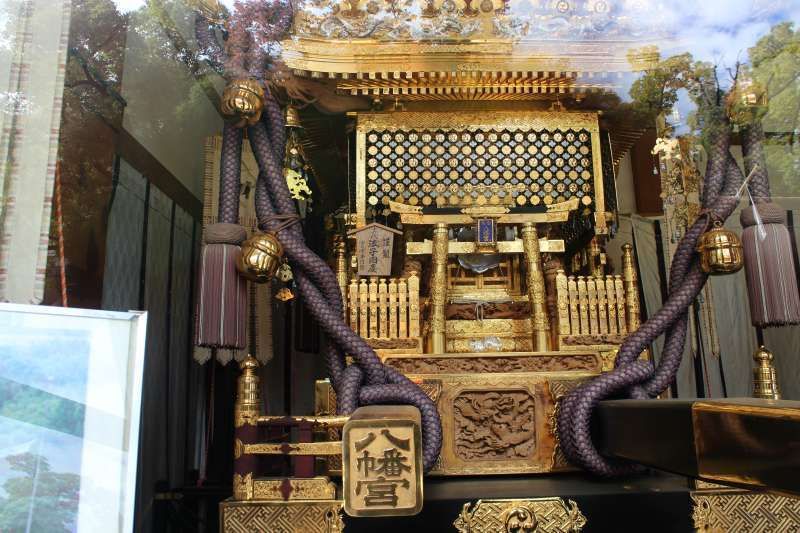 Tokyo Private Tour - The biggest portable shrine in Japan exhibited in Tomioka Hachimongu Shrine.