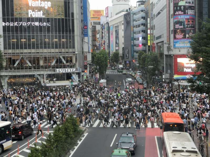 Tokyo Private Tour - Shibuya Crossing, probably the busiest intersection in Japan, in Shibuya area