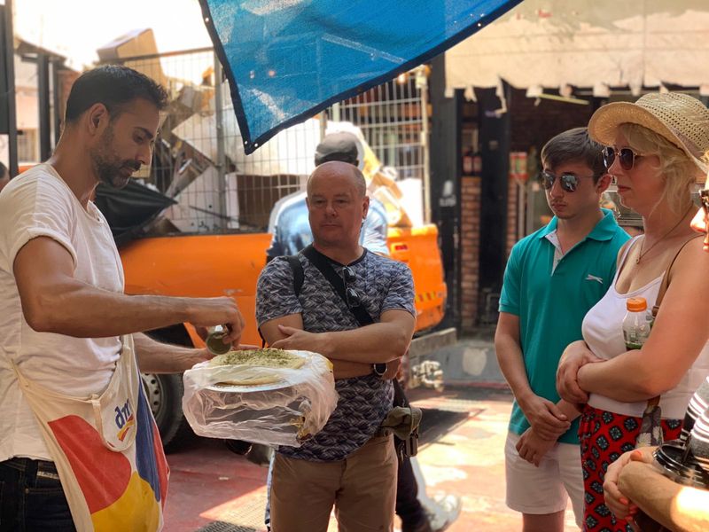 Tel Aviv Private Tour - Tasting traditional bread at the Yemenite Quarter. 